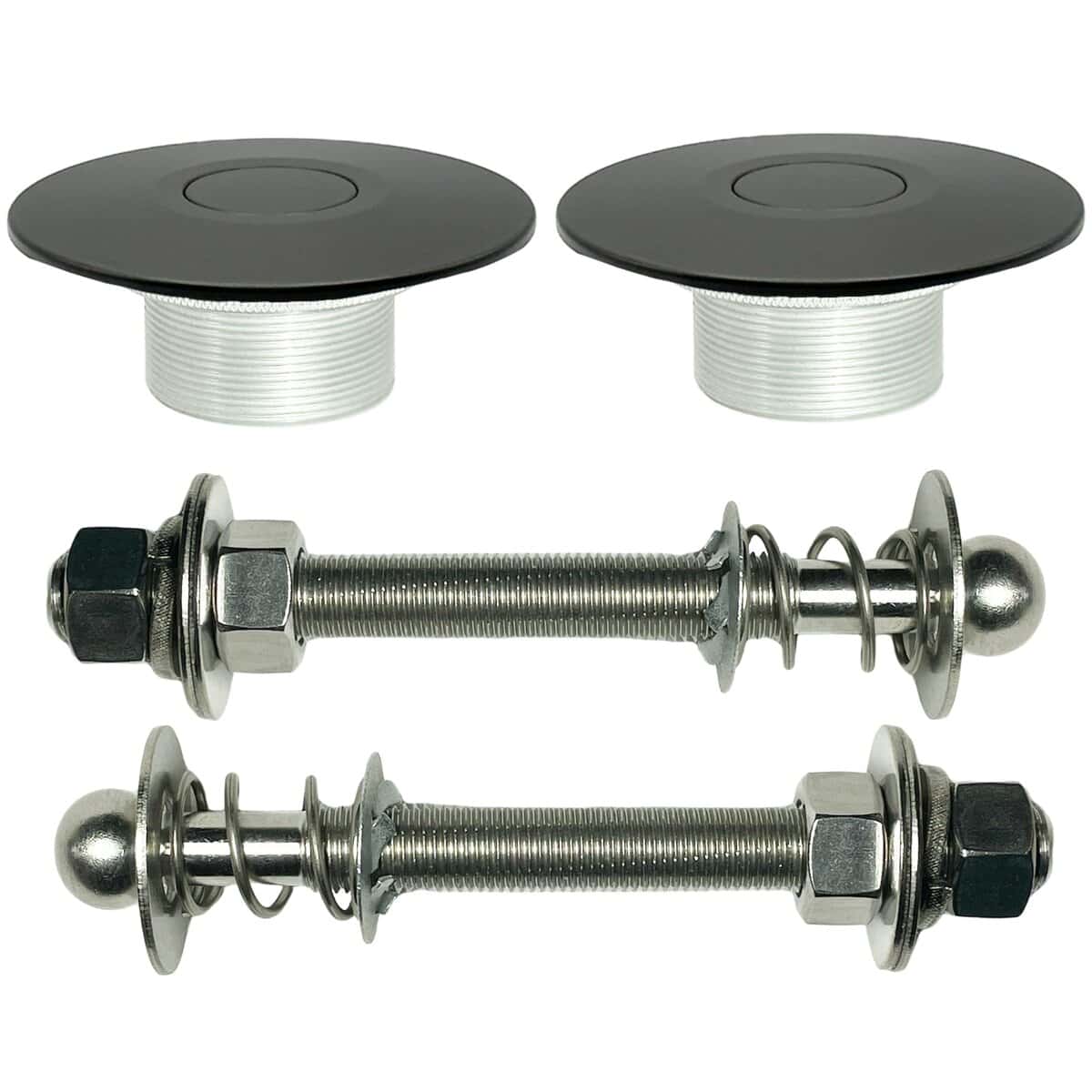 Par (2) Pestillo de Capó de Botón Rápido de 2.5" Hecho en