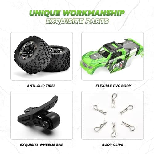 Coche RC Todo Terreno WIAORCHI 1:18, 36 KPH Vehículo - Imagen 8