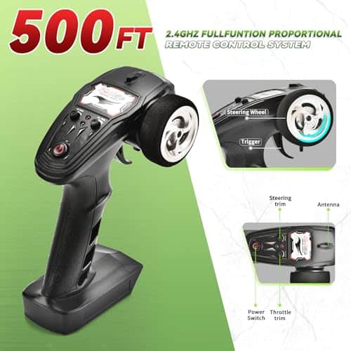 Coche RC Todo Terreno WIAORCHI 1:18, 36 KPH Vehículo - Imagen 6