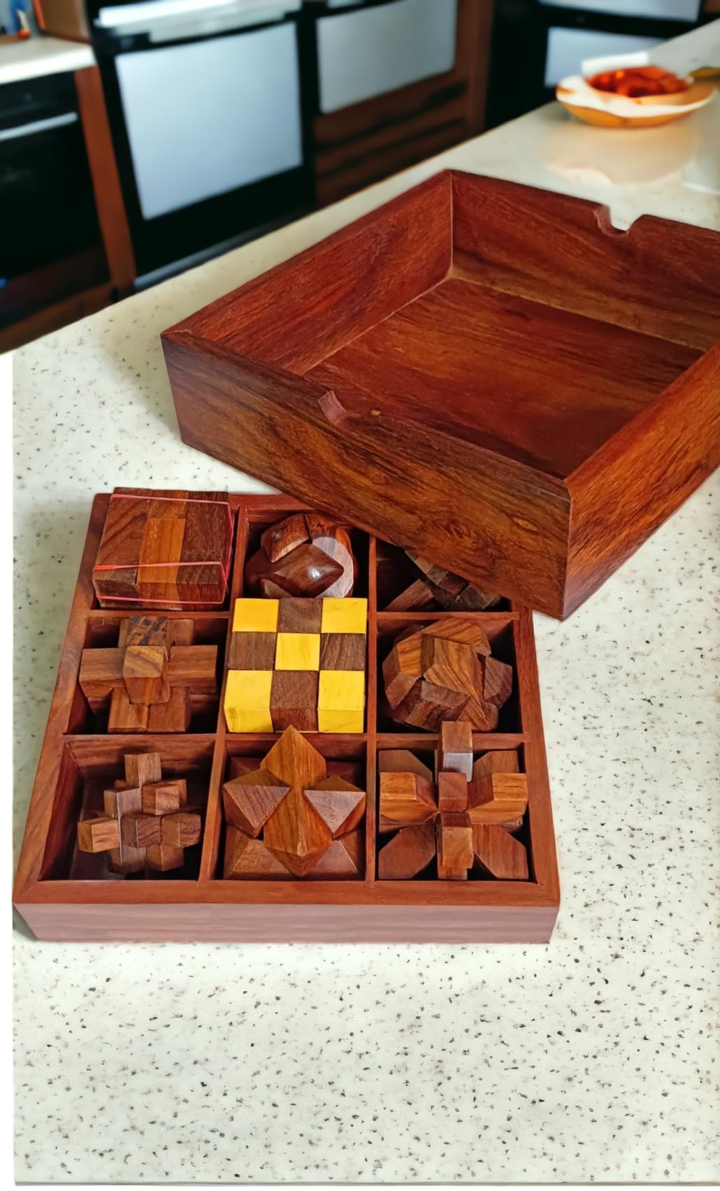 Juego de Caja de Juegos de Rompecabezas de Madera Ajuny - - Imagen 7