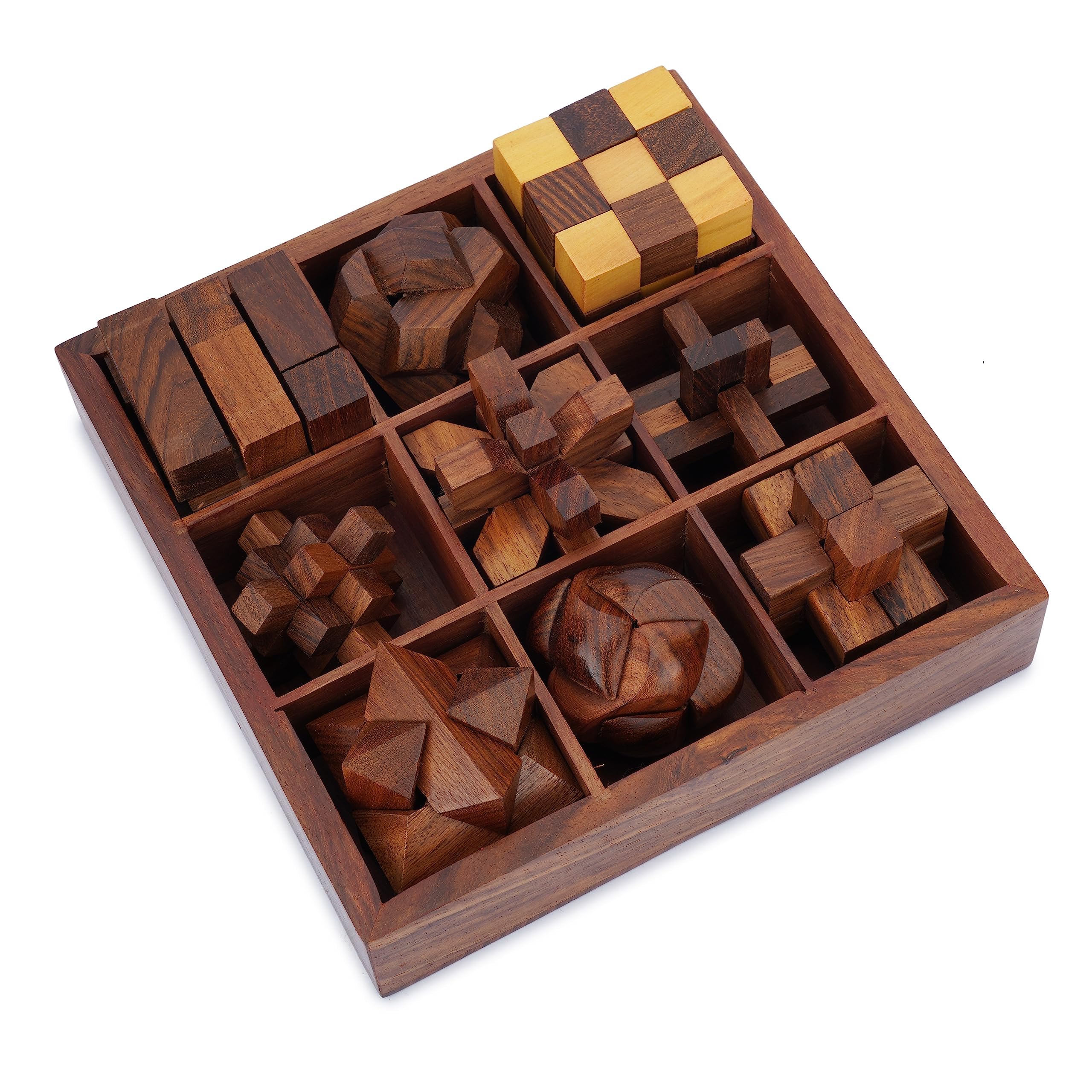 Juego de Caja de Juegos de Rompecabezas de Madera Ajuny - - Imagen 4