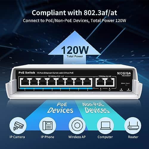 Switch PoE de 8 Puertos Resistente al Agua con 8 Puertos - Imagen 4