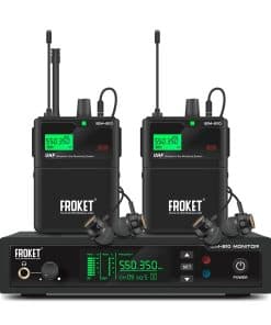 Froket IEM810 PRO UHF Sistema Wireless de Monitoreo In-Ear