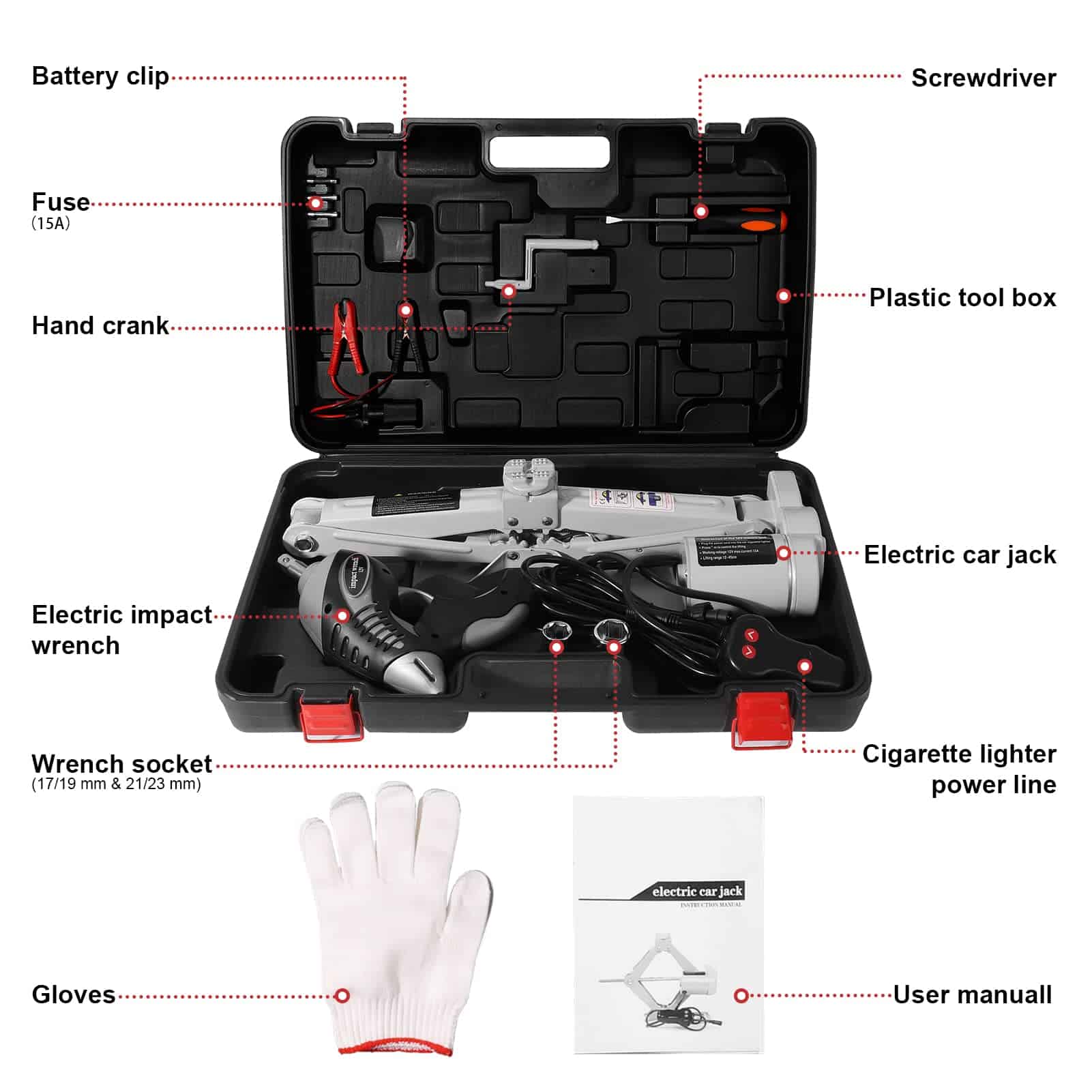 Kit de Gato Eléctrico para Coche de 5 Toneladas TYAYT Todo - Imagen 4