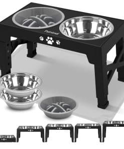 Comedero Elevado para Perros Petnimal, 5 Alturas Ajustables