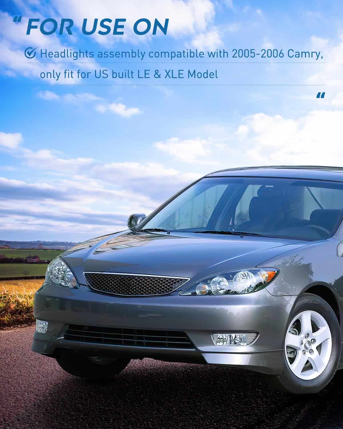 Conjunto de Faros Nilight Compatible con Toyota Camry LE - Imagen 7