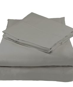 Juego de Sábanas 100% Algodón Orgánico -Gris