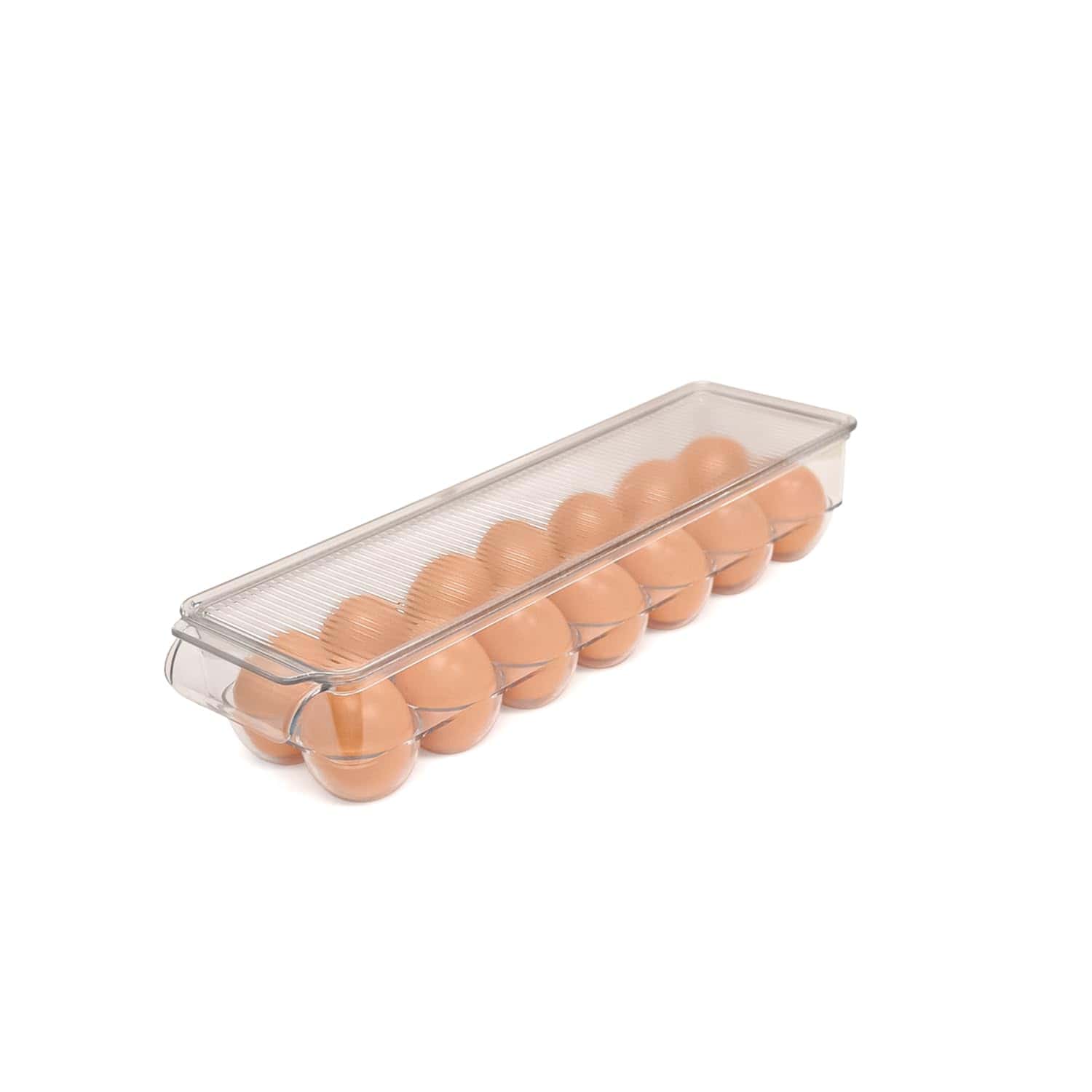 Contenedor de Huevos de Plástico Apilable con Tapa Emeril