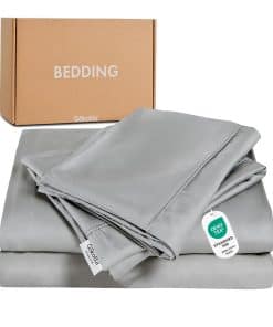 Juego de sábanas de lujo GOKOTTA California King Size, 4