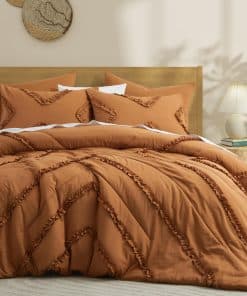 Set de Edredón Queen BEDAZZLED - Edredón de color calabaza