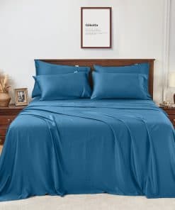 Juego de sábanas de lujo King Size GOKOTTA de 6 piezas,