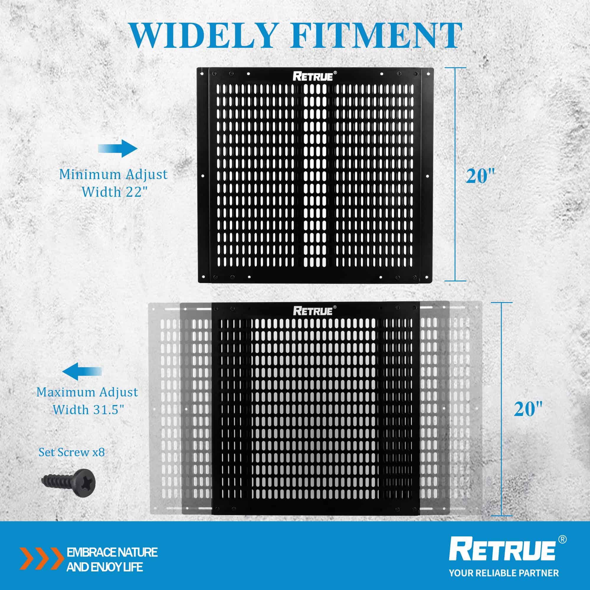 RETRUE Reja de puerta de pantalla para RV Ajustable de 22" - Imagen 4