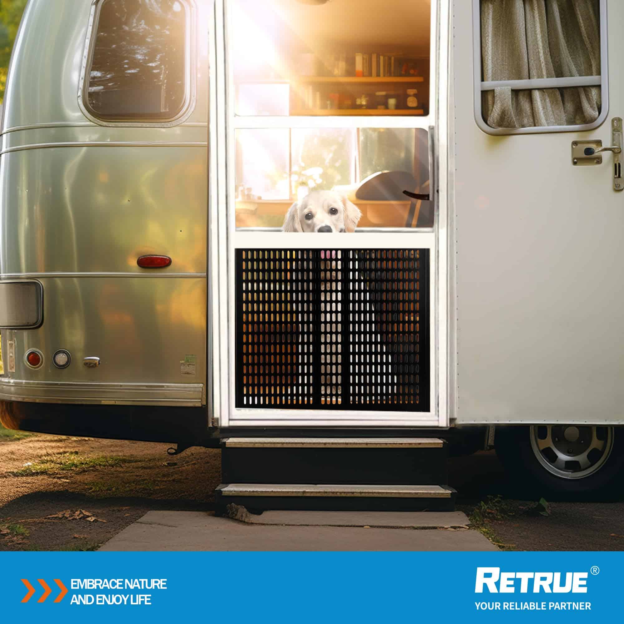 RETRUE Reja de puerta de pantalla para RV Ajustable de 22" - Imagen 8