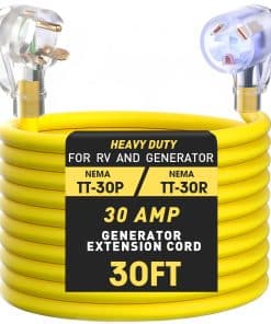 Cables de extensión para RV de 30 amperios - 30 pies: NEMA