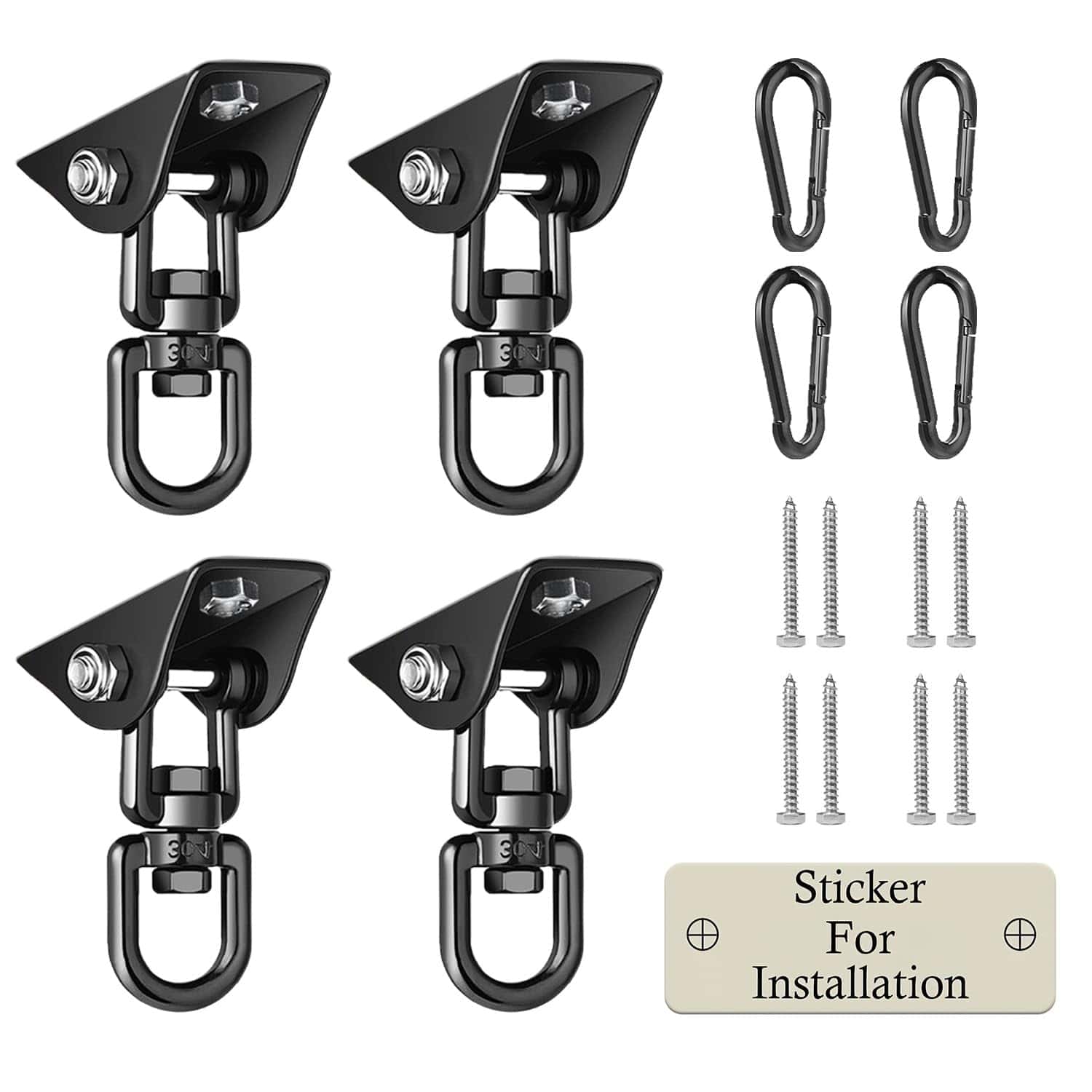 Ganchos giratorios para columpios de alta resistencia Aisto