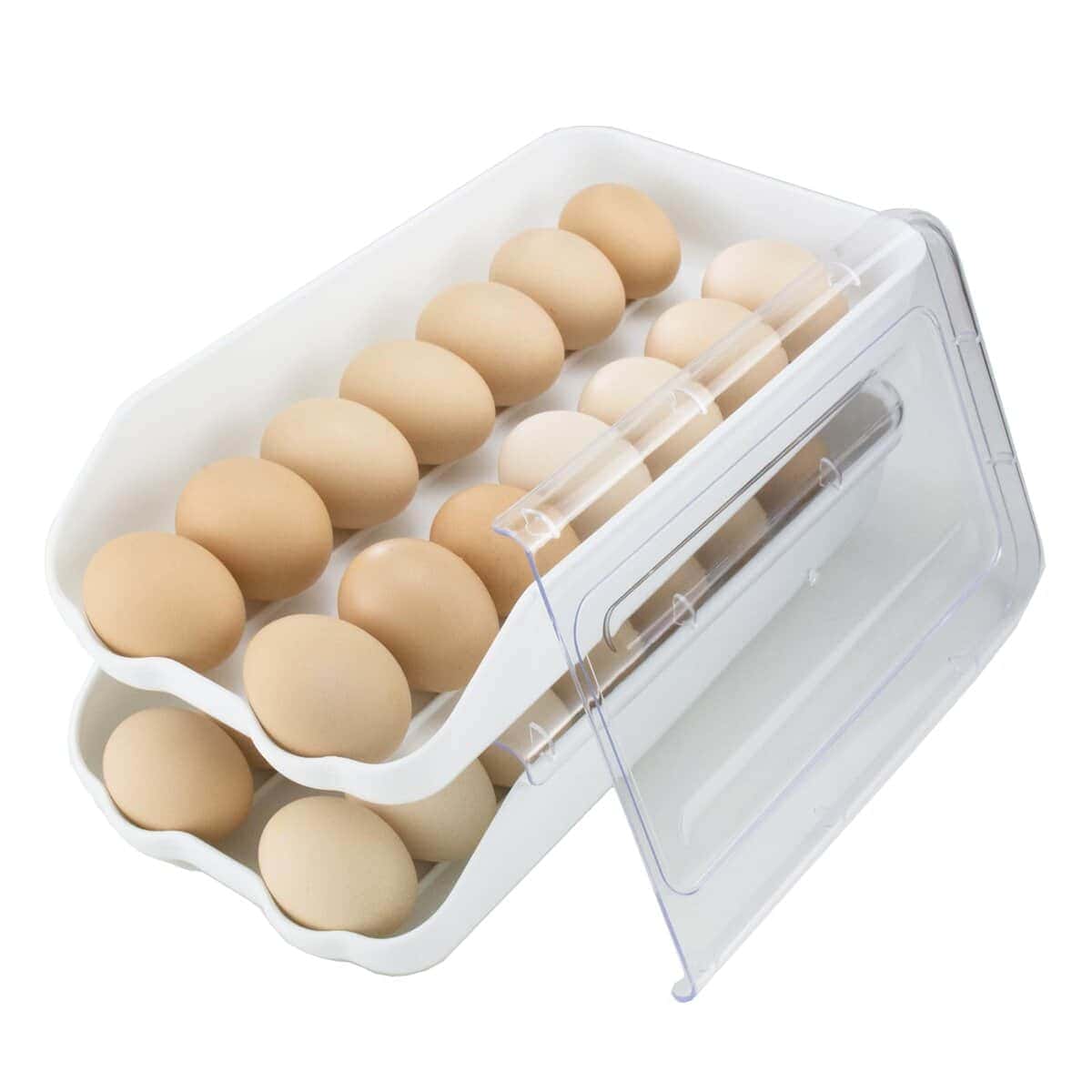 Dispensador de huevos eficiente en espacio para