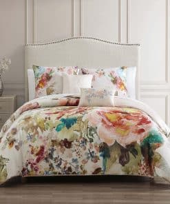 Set de Edredón de 5 Piezas Bebejan Antique Flowers 100%