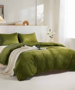 Juego de Funda Nórdica de Terciopelo Delynvan King, 3