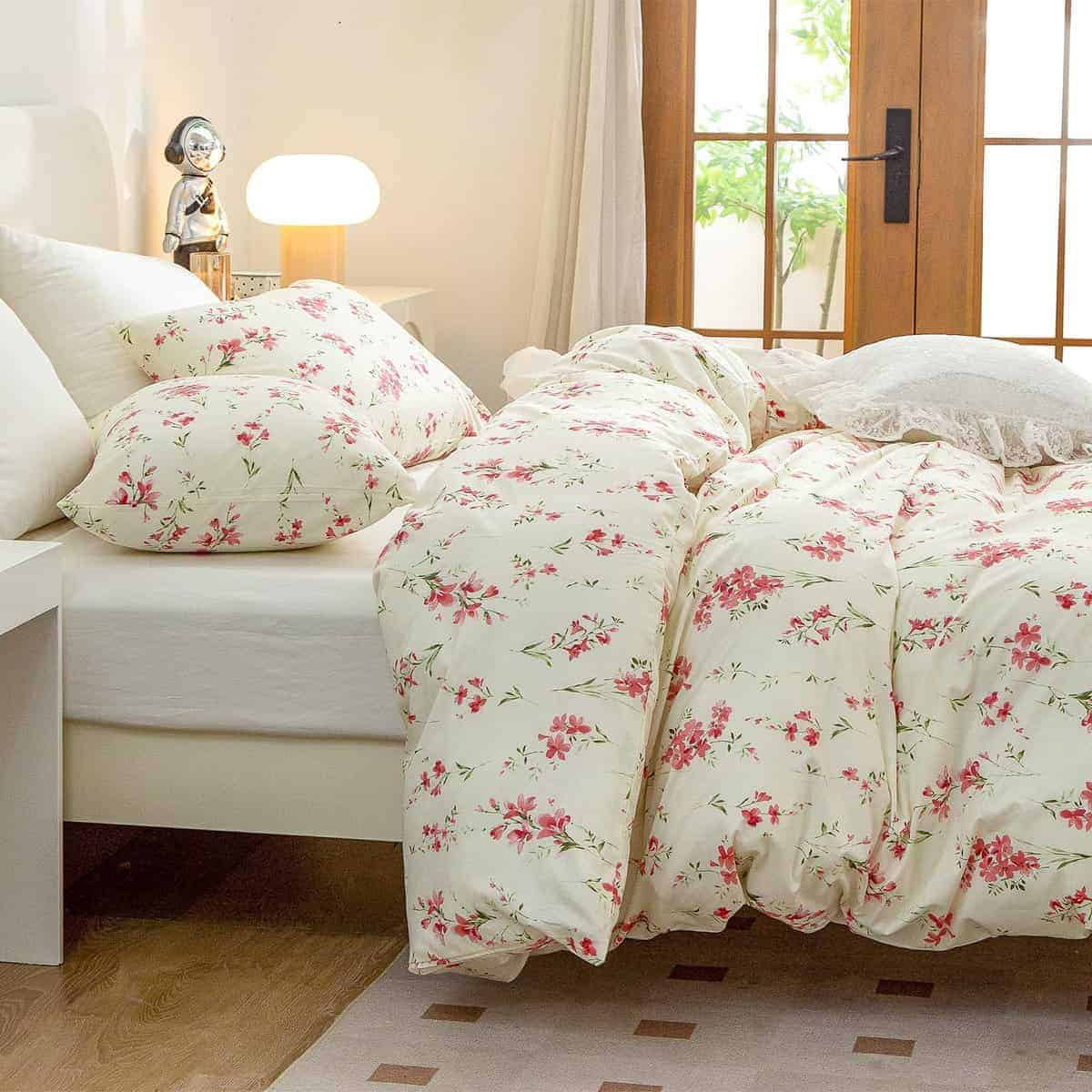 Juego de Funda nórdica Floral King, Juego de Ropa de Cama - Imagen 5