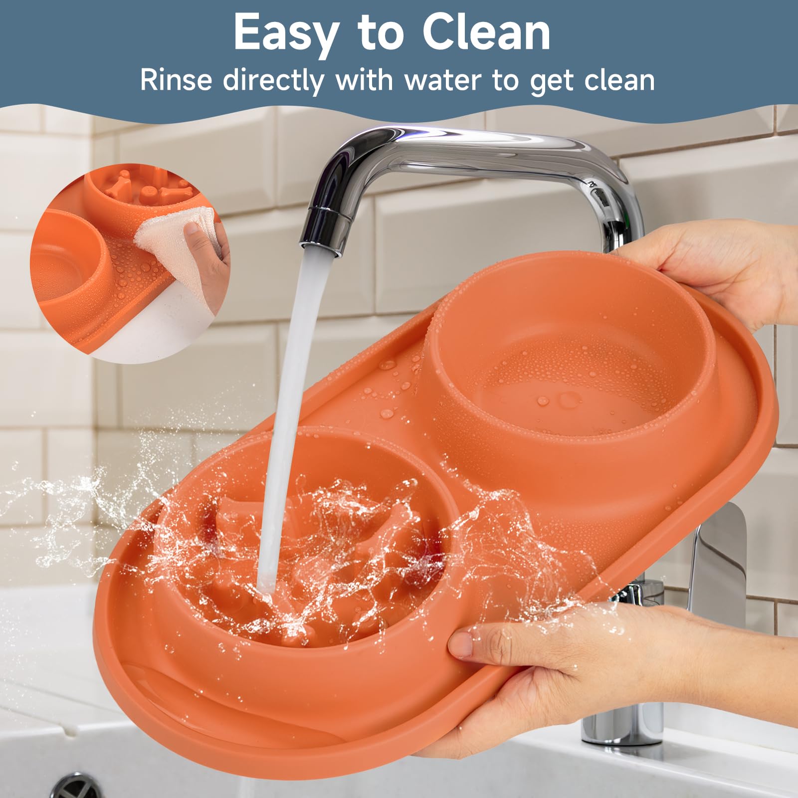 Juego de tazones comederos para perros Leimaq Slow Feeder, - Imagen 7