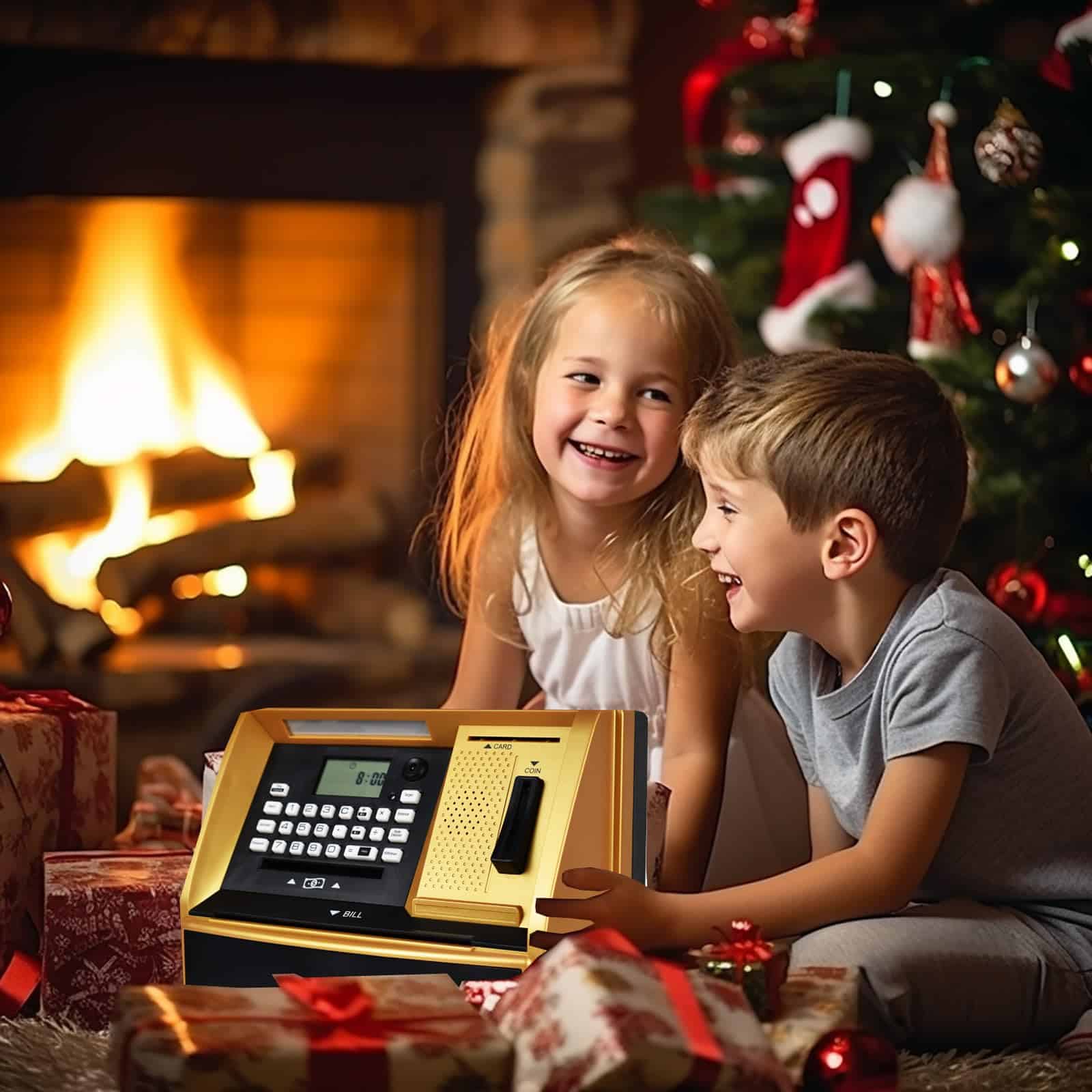 ATMBnk Hucha Interactiva ATM para Niños, Juguetes Seguros - Imagen 6