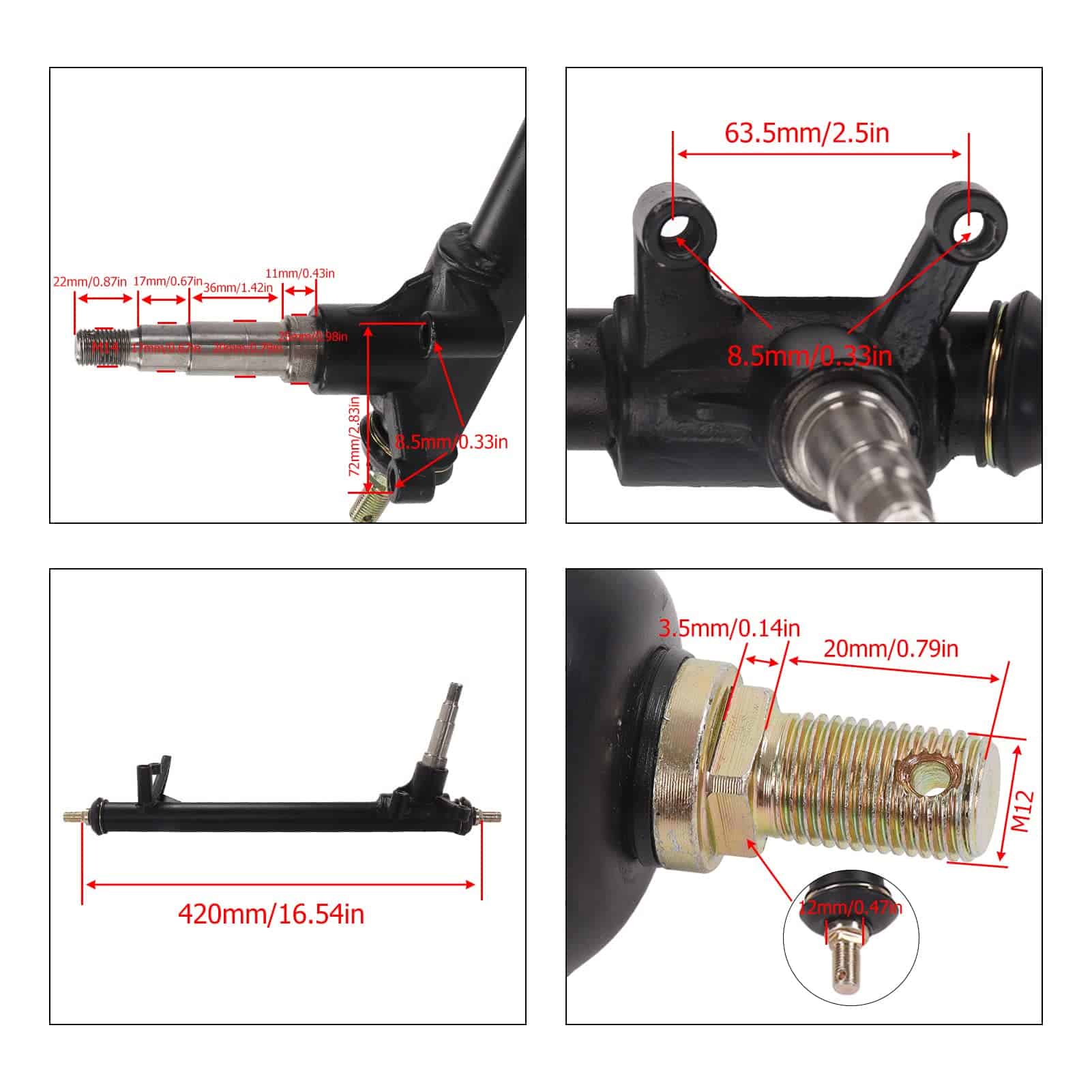 Spindle y Soporte de Amortiguador Lado del Conductor de - Imagen 7