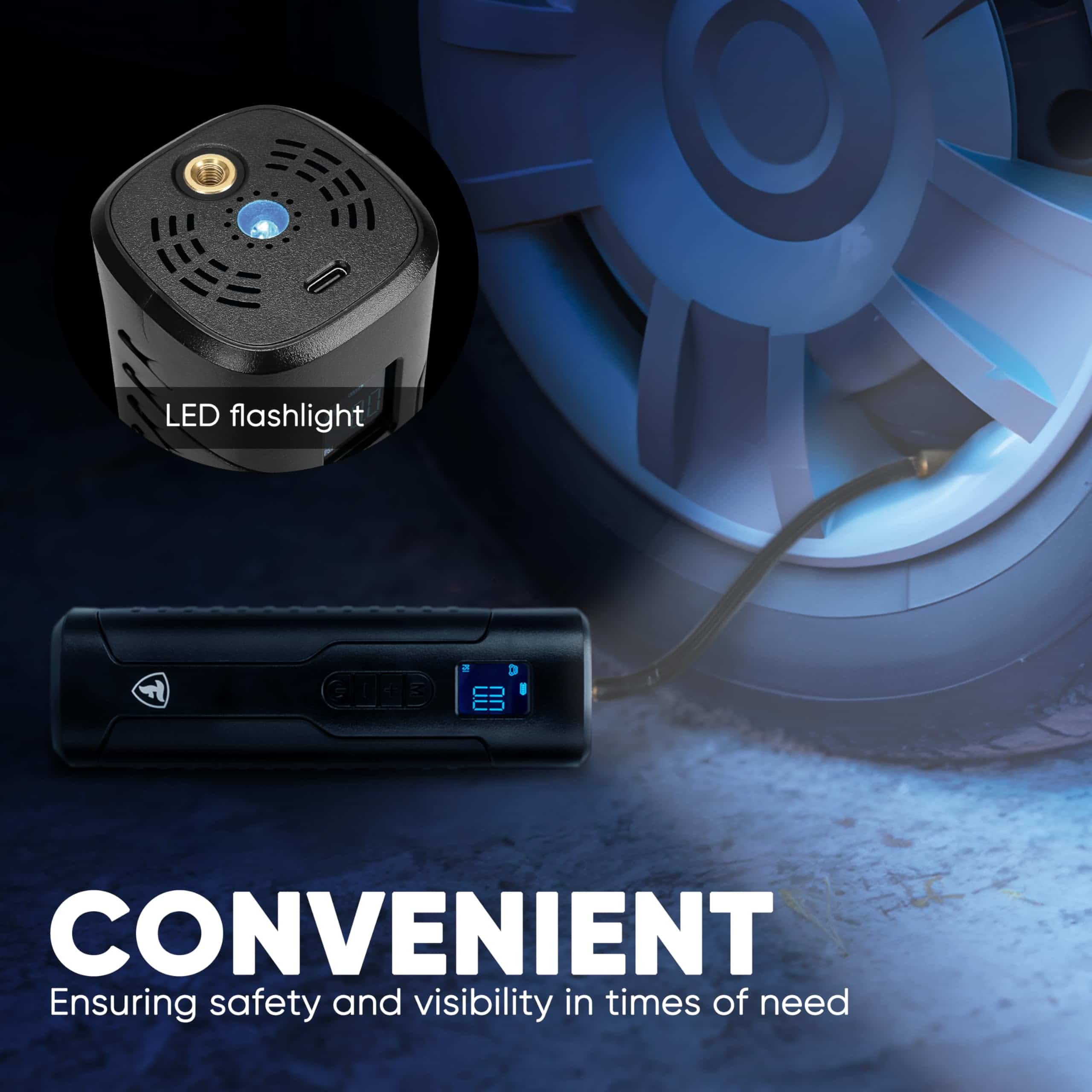 Compresor de Aire Digital Firestone Auto Pump Inflador - Imagen 6