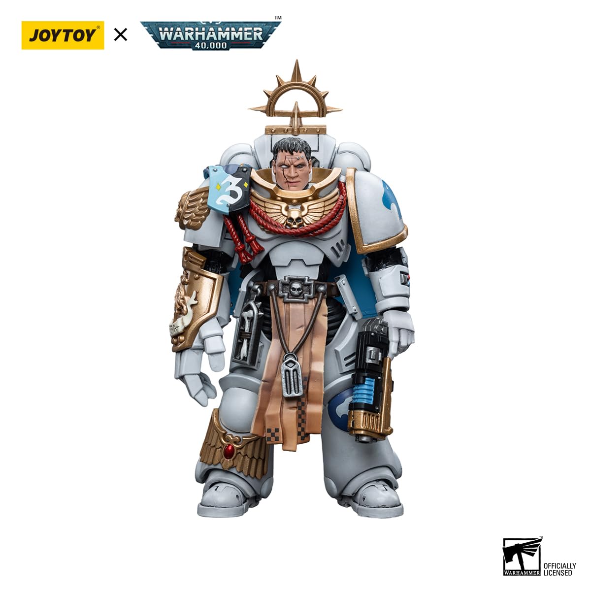 Figura JoyToy Warhammer 40K: Capitán Messinius White - Imagen 7