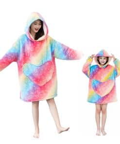 Manta con Capucha Portátil para Niños, Suave y Cálida