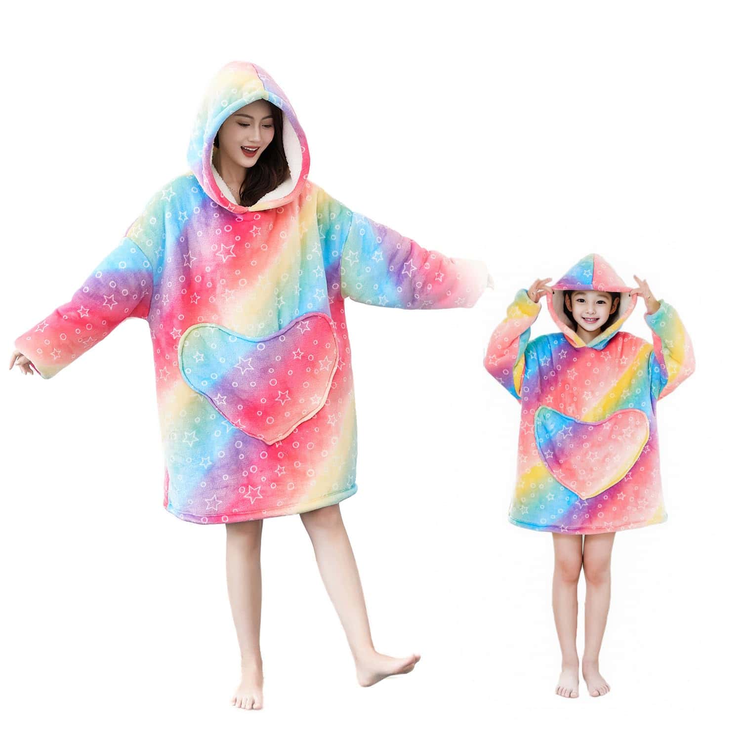 Manta con Capucha Portátil para Niños, Suave y Cálida