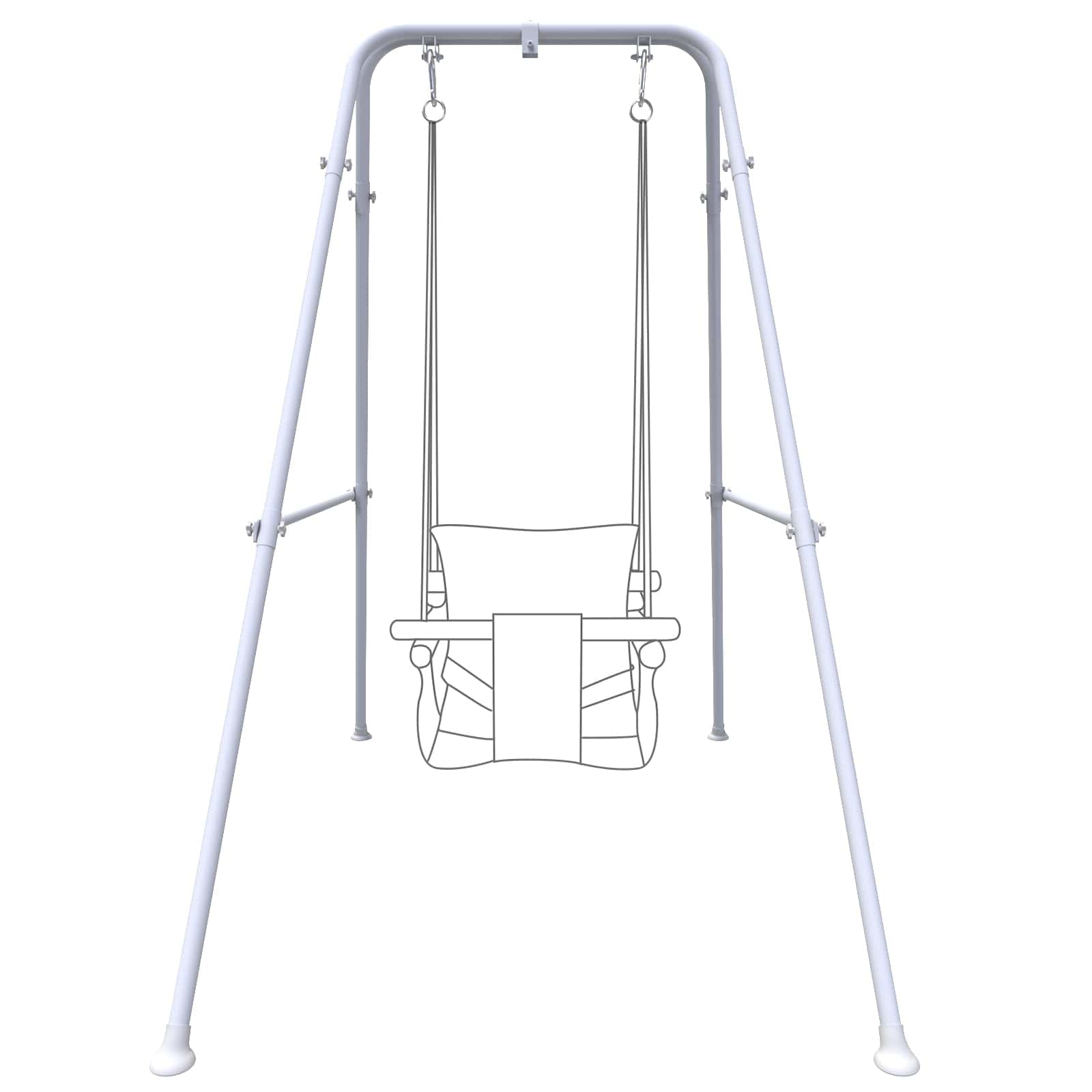 Soporte de Columpio para Niños, Estructura de -Blanco