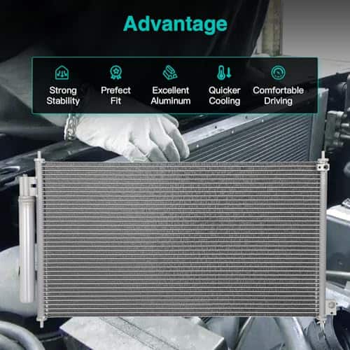 Condensador de aire acondicionado A/C 4913 compatible para - Imagen 5