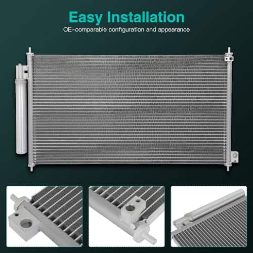 Condensador de aire acondicionado A/C 4913 compatible para - Imagen 4