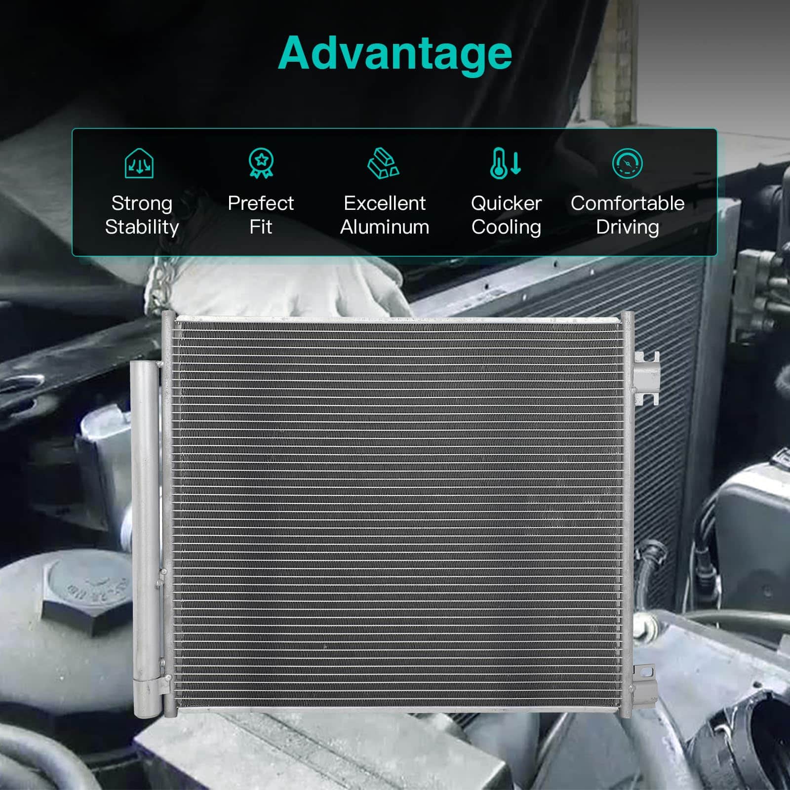 Condensador de aire acondicionado A/C SCITOO 30122 - Imagen 5