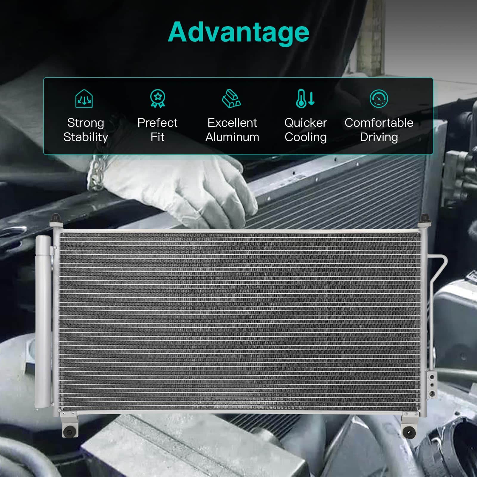 Condensador de Aire Acondicionado A/C SCITOO 4739 - Imagen 5