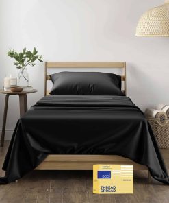 Juego de sábanas 100% algodón egipcio para individual -