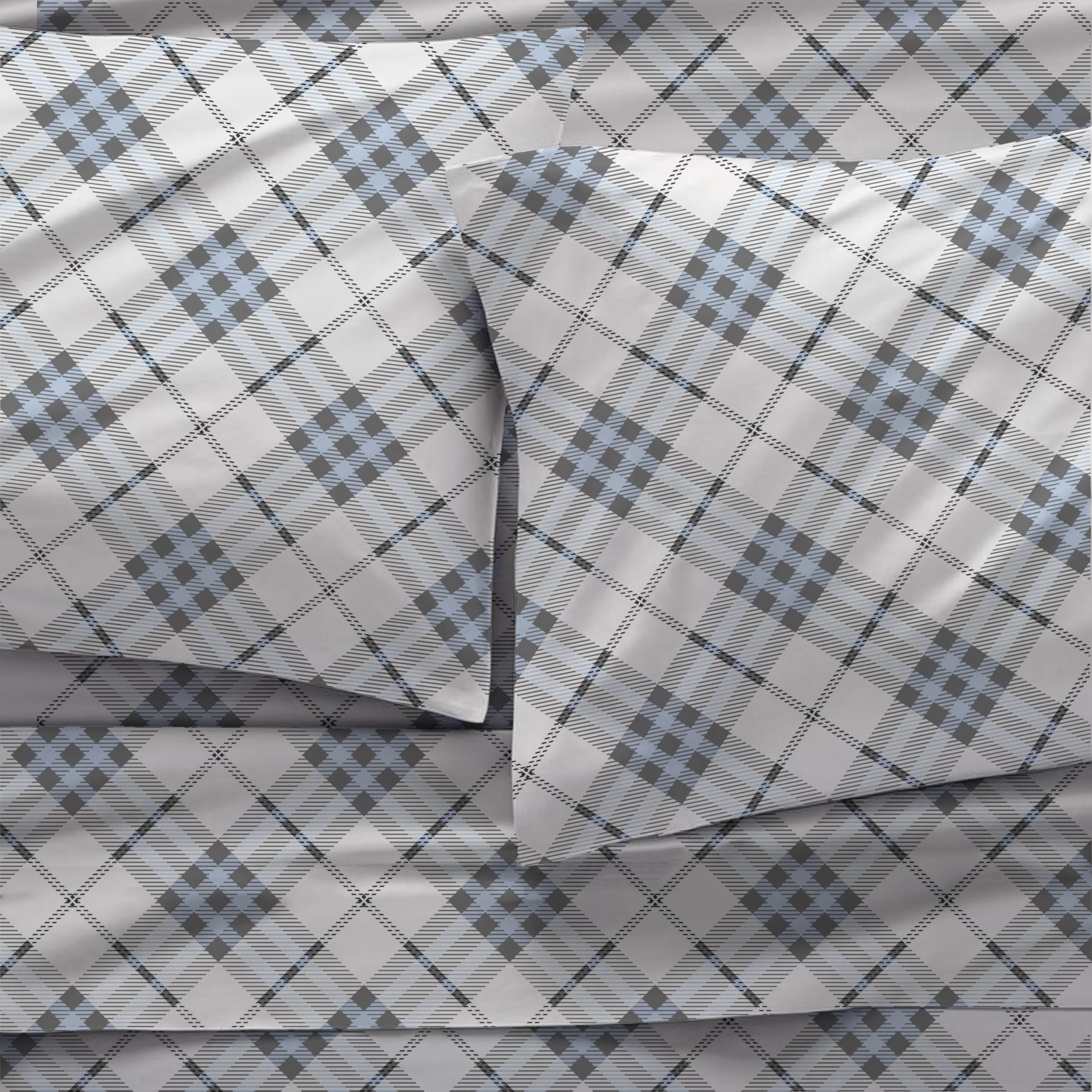 Bliss Casa Juego de Sábanas de Franela de Algodón 100% de 4 - Imagen 5