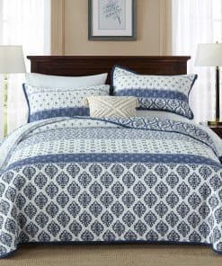 Colcha King Size - Juego de Colcha Floral de Algodón 100%