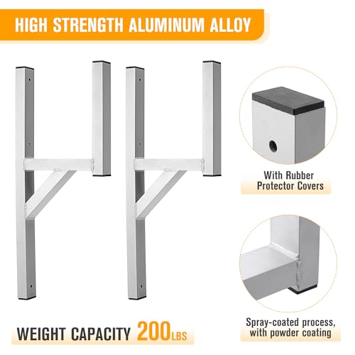 Venussar Soporte para Escalera para Remolque de Aluminio, - Imagen 5