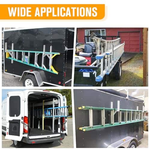 Venussar Soporte para Escalera para Remolque de Aluminio, - Imagen 9