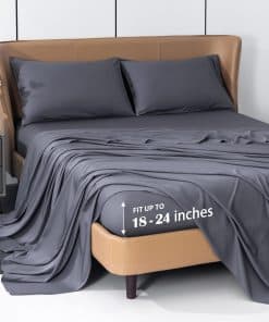 Juego de Sábanas de Enfriamiento Levoo de Bambú 100% Rayón