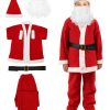 Disfraz de Santa Claus para niño, traje de terciopelo de