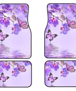 Juego de Tapetes Universales con Diseño de Mariposas
