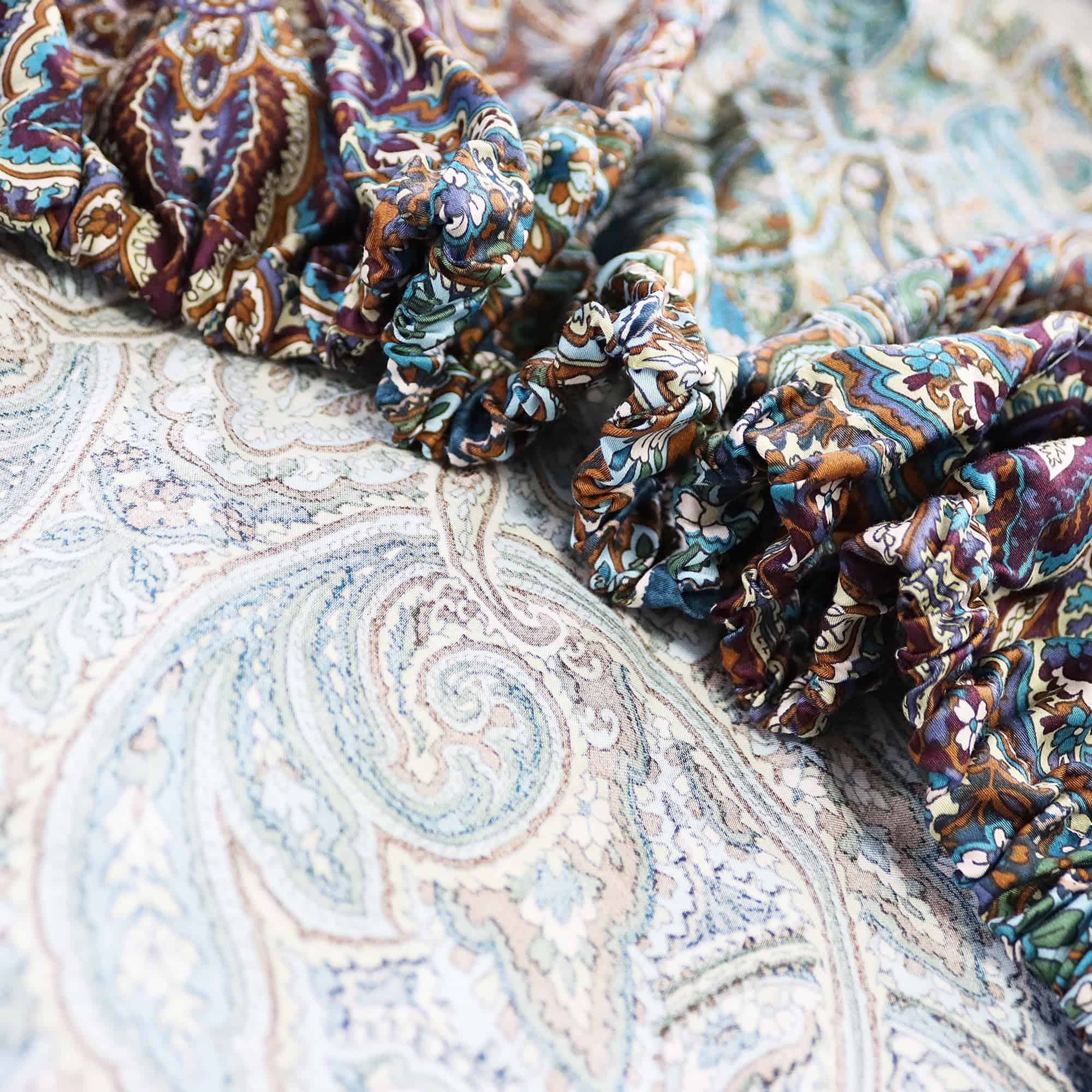 Juego de Ropa de Cama Vintage Azul Paisley -Azul Marino Oscu - Imagen 7