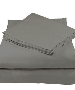 Juego de sábanas de algodón orgánico -Piedra