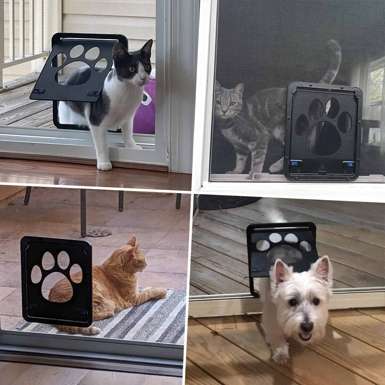 Billionchains Puerta de Pantalla para Gatos con Cierre - Imagen 6