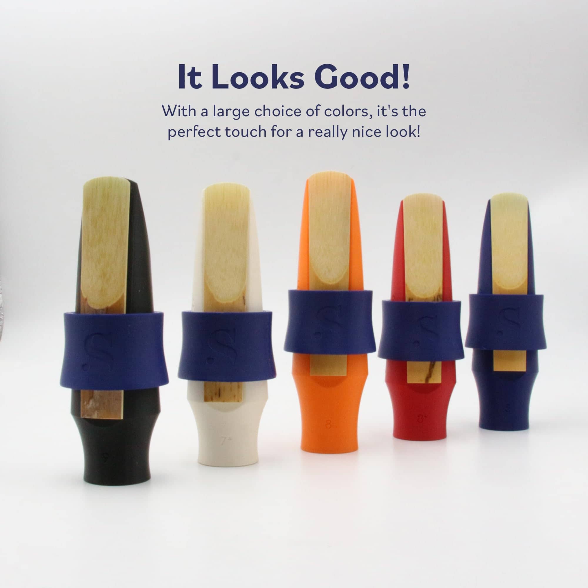 Ligadura de Saxofón Tenor Syos Phantom Blue, Ajuste Ideal - Imagen 5