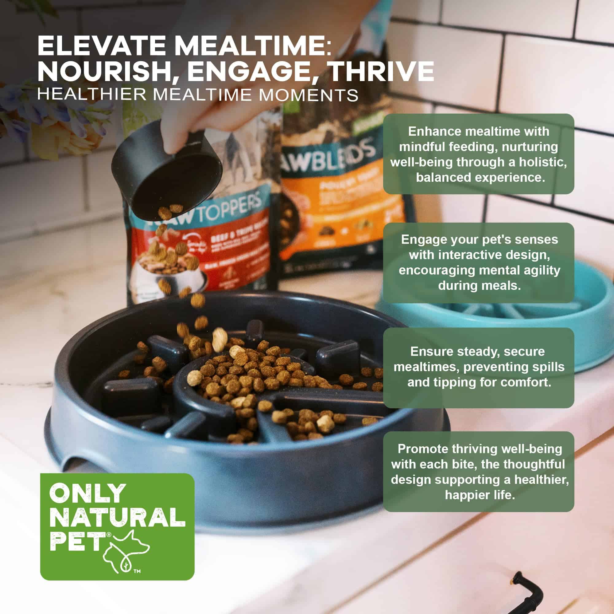 Tazón para Perros Only Natural Pet Sunup Slow-Feeder - 50% - Imagen 5