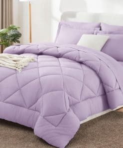 Juego de edredón CozyLux Queen con sábanas de 7 piezas en