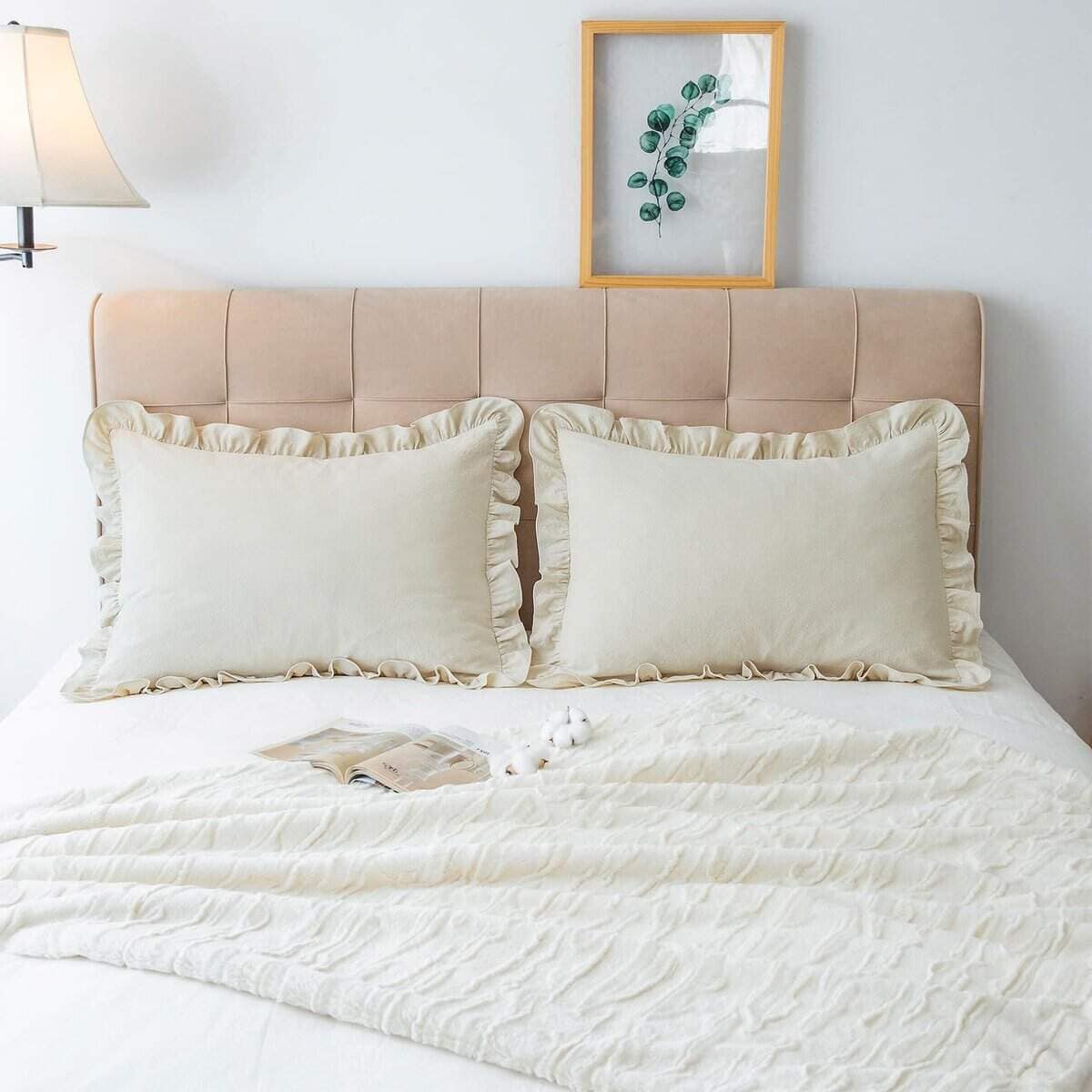 Set de 2 Fundas de Almohada Lavadas 100% Algodón con - Imagen 4